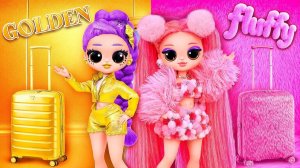 K-Pop Охотницы на Демонов в золотом и пушистом самолёте! 10 поделок для кукол L.O.L