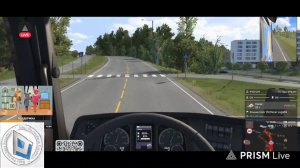 Euro Track simulator 2. Amway 921 & Avers. Посадил девочку за руль грузовика и поехал следом.