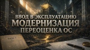Ввод в эксплуатацию, модернизация и переоценка основных средств