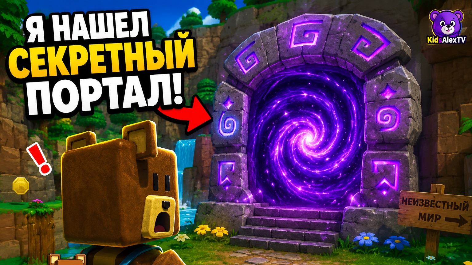 Я нашёл СЕКРЕТНЫЙ портал в моде Super Bear Adventure…