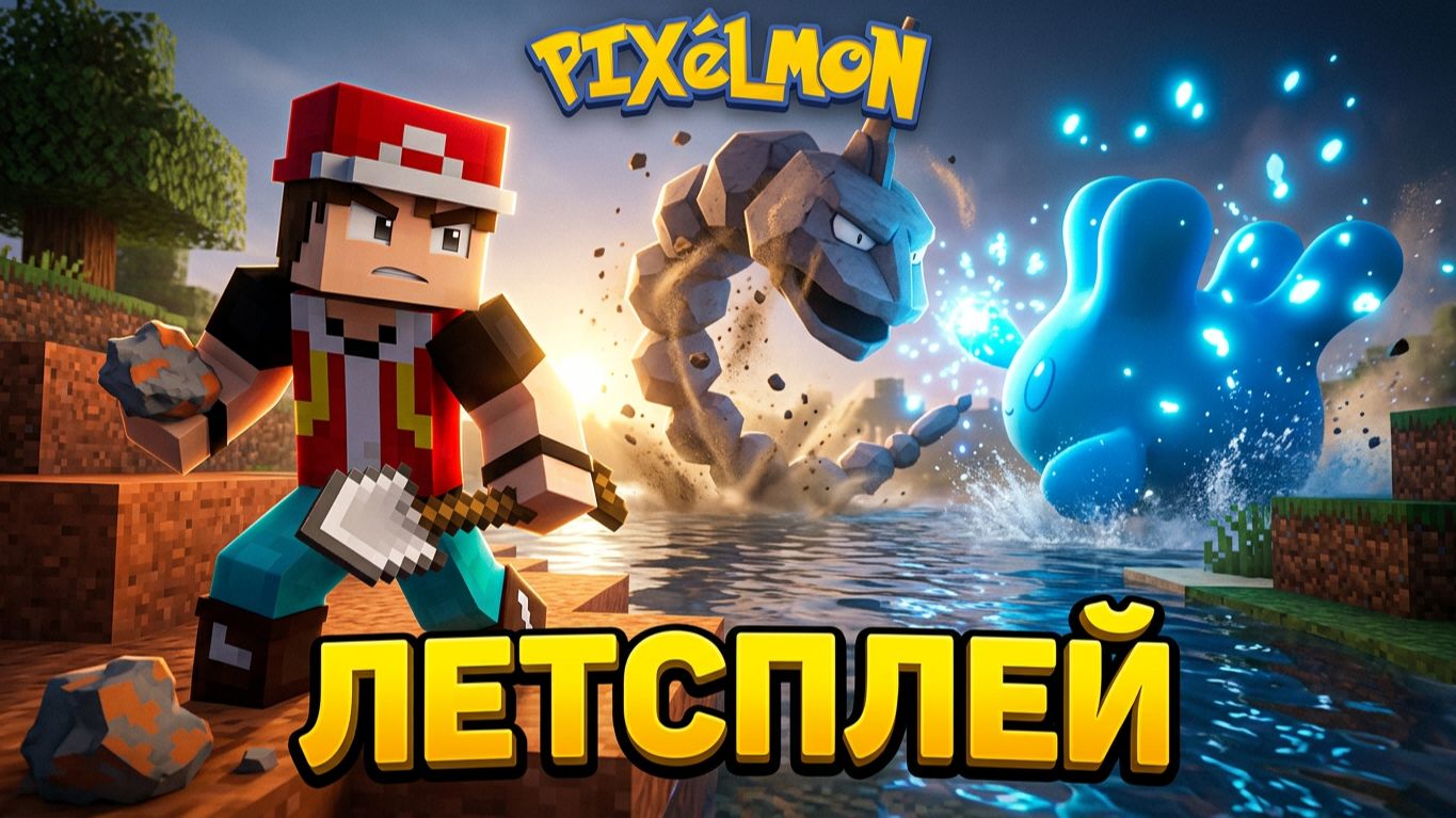 ЛЕТСПЛЕЙ в PIXELMON MINECRAFT #3 (Майнкрафт Пиксельмон)
