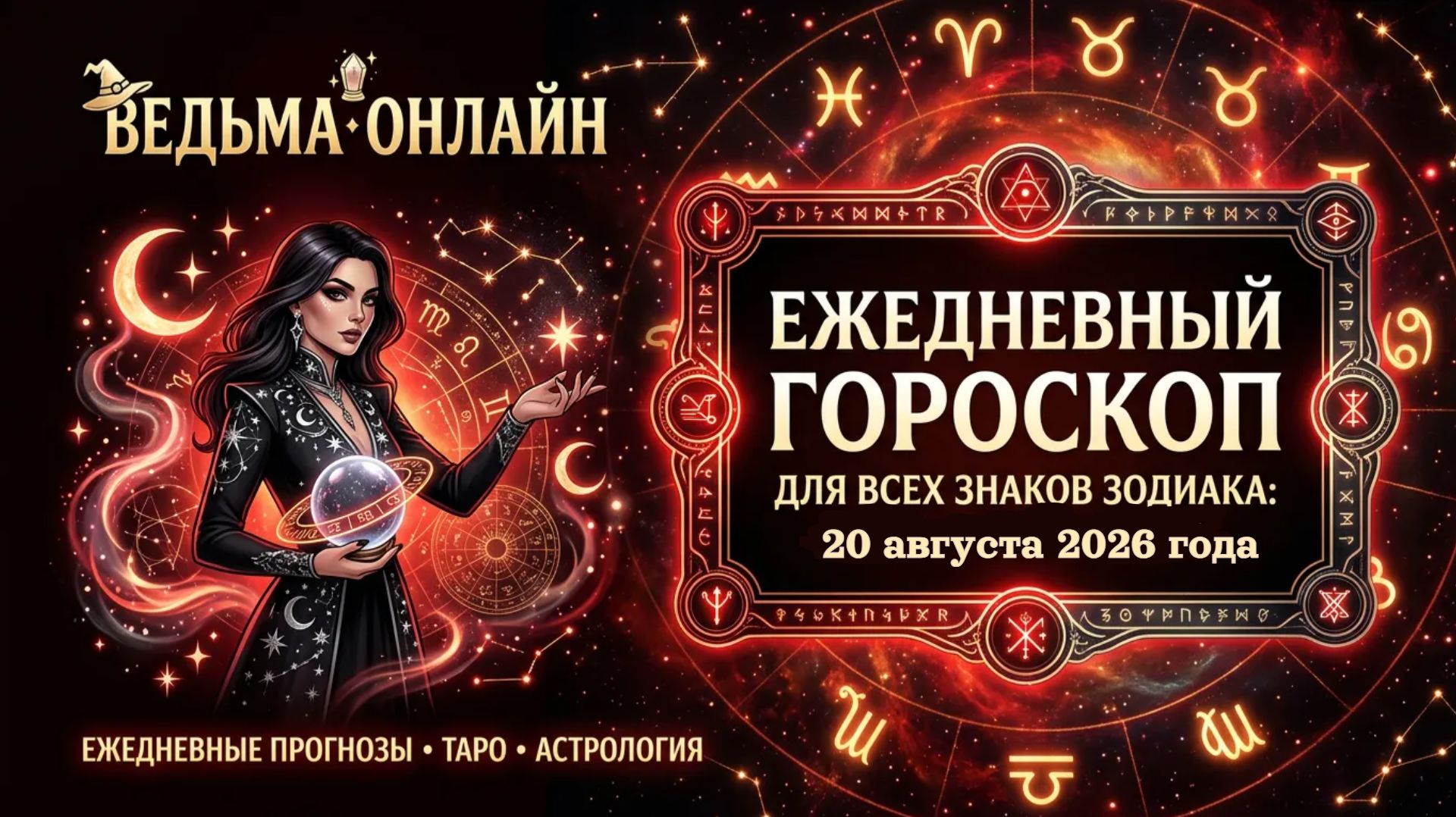 Гороскоп на 20 августа 2026 года
