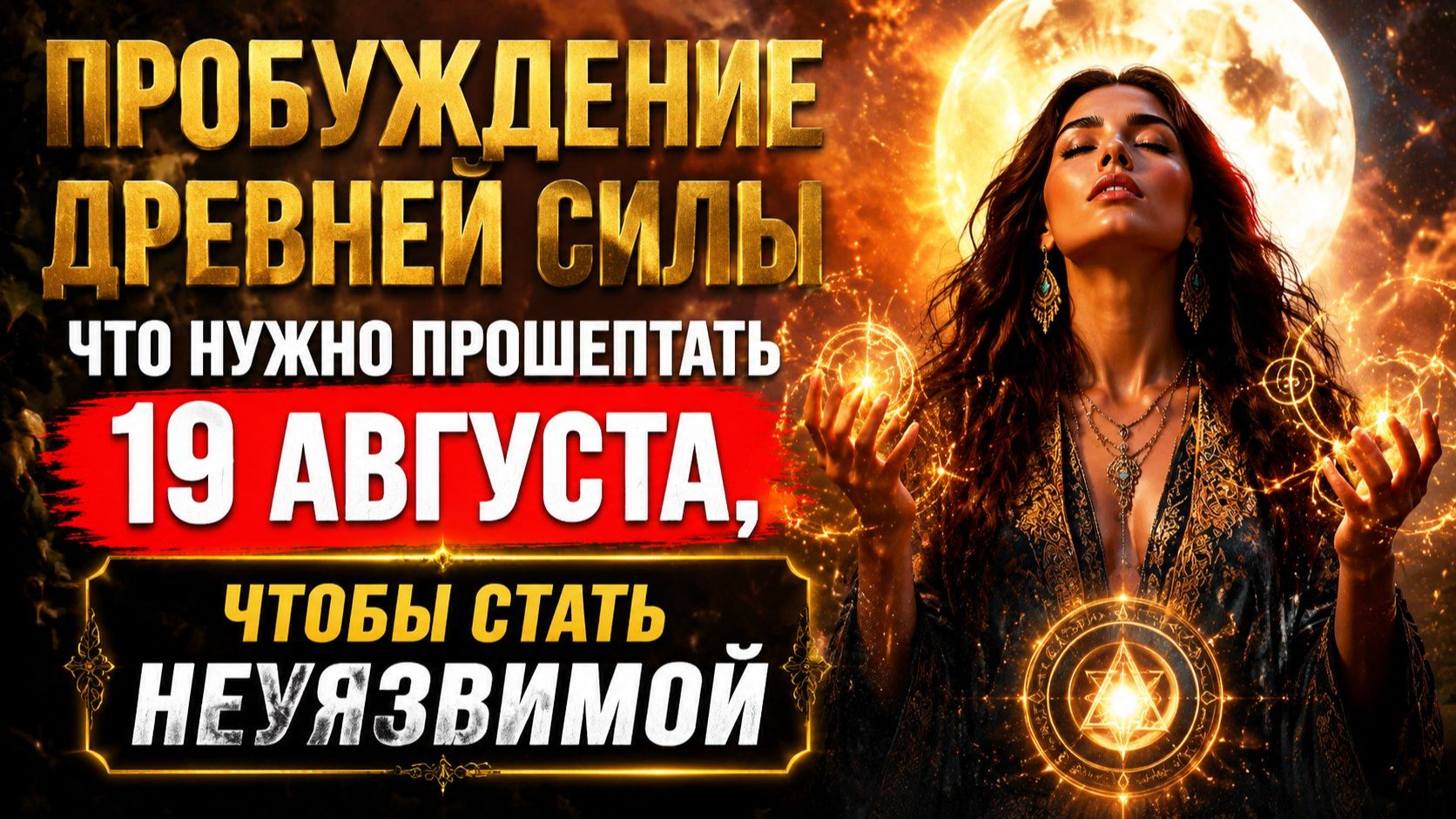 Пробуждение древней силы. Что нужно прошептать 19 августа, чтобы стать неуязвимой.