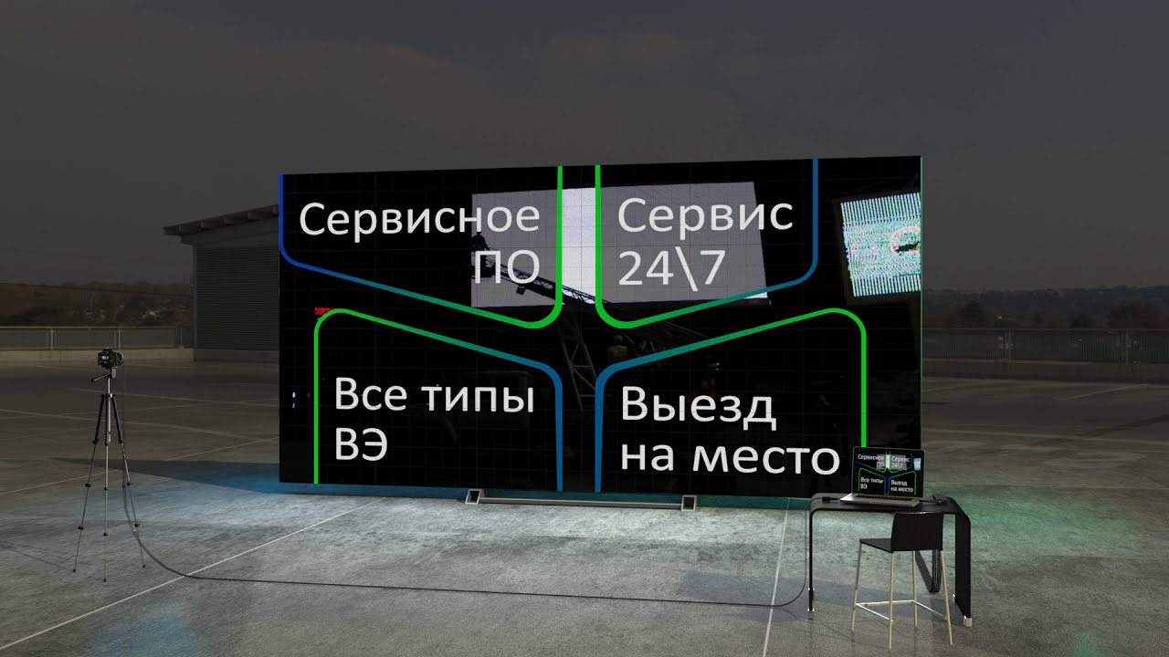 Калибровка видеоэкрана