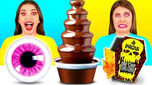 Шоколадный Фонтан Челлендж # Забавные Лайфхаки с Едой c Fun Challenge