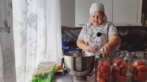 катаю банки на зиму/ мой рецепт помидор