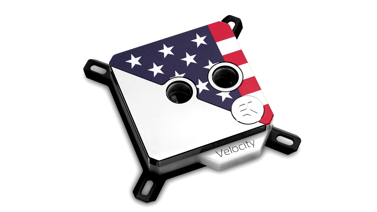 EK Releases Limited Edition Memorial Day Star Spangled Velocity Water Block