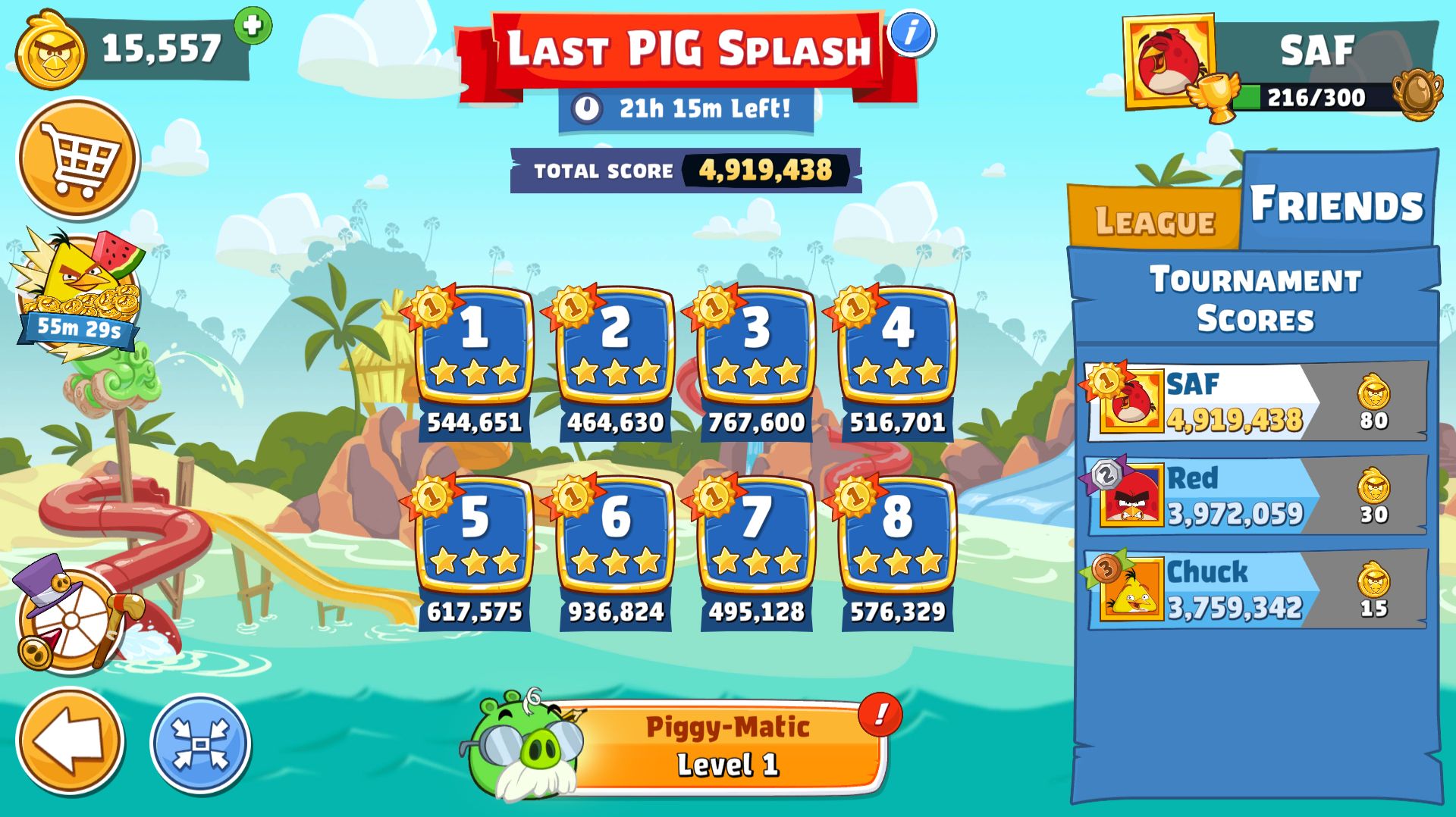 Angry Birds Friends. Last PIG Splash (19.08.2026). Все уровни 3 звезды. Прохождение от SAFa.