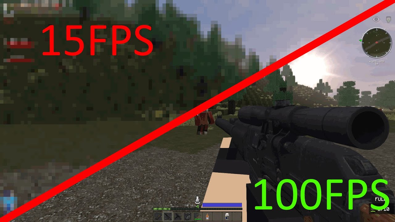 Высокий FPS в Minecraft на древнем ПК КАК?
