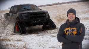 Гусеничный Ford Raptor: экстремальный тест на прочность в снегу и грязи | Обзор и реакция