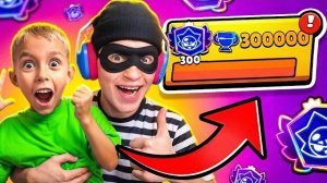 😱УКРАЛ СЫНА ХОЛДИКА ЧТОБЫ АПНУТЬ С НИМ 300К КУБКОВ В БРАВЛ СТАРС! 🏆