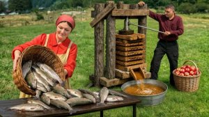 Запекаем самую хрустящую деревенскую рыбу в горах. Жизнь в Азербайджане