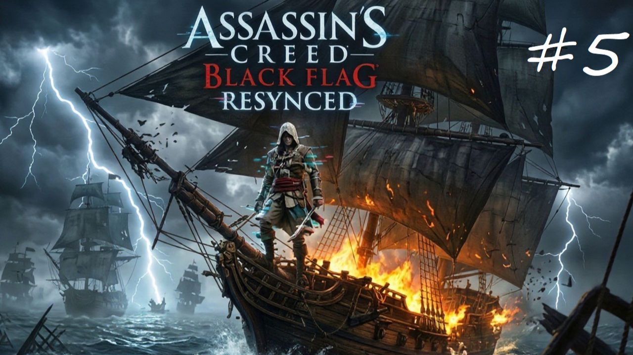 Прохождение Assassins Creed Black Flag Resynced  Часть 5  Одинокий безумец