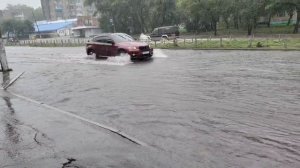 Улицы Комсомольска уходят под воду из-за ливней