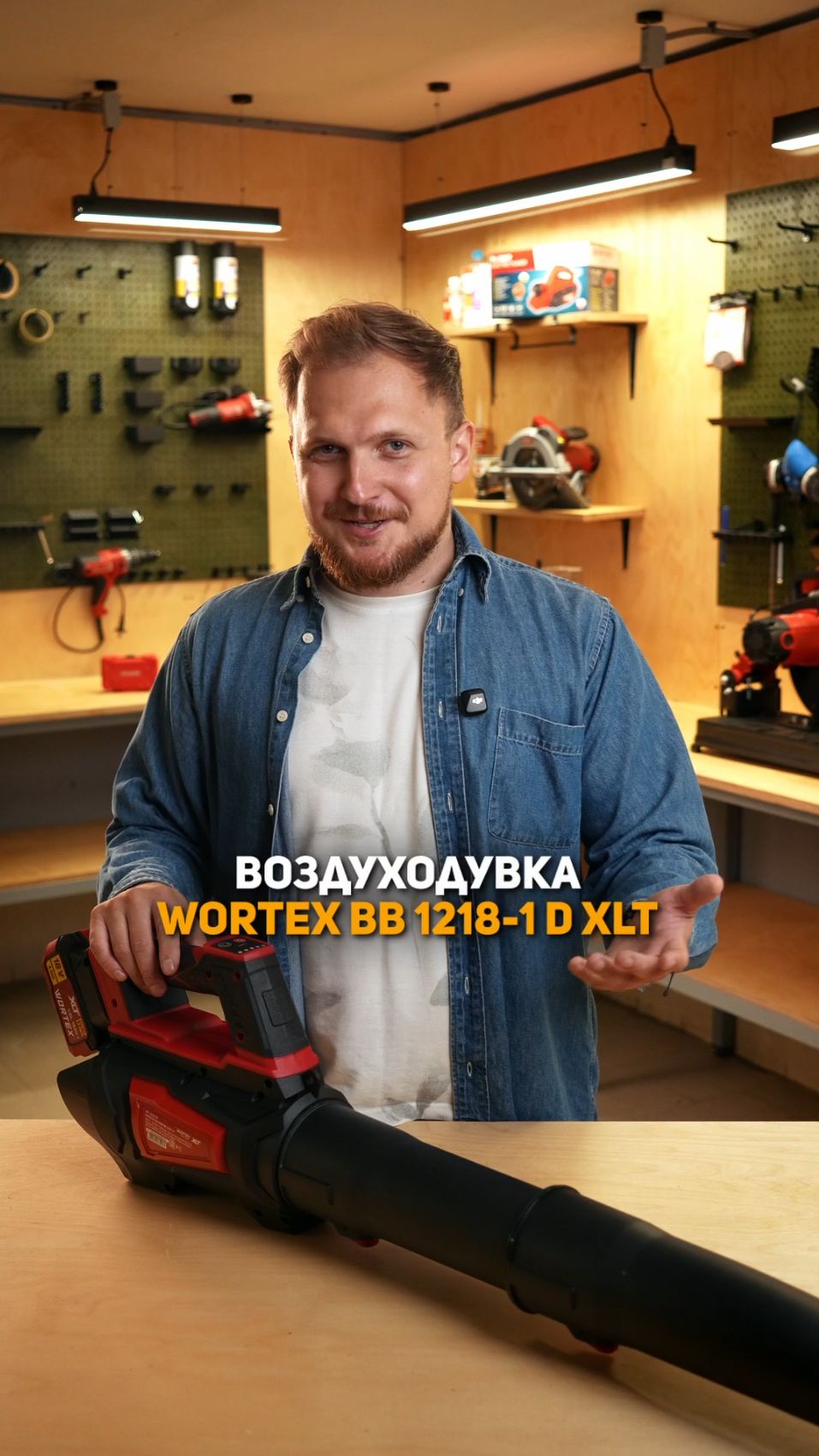 Аккумуляторная воздуходувка WORTEX BB 1218-1 D XLT