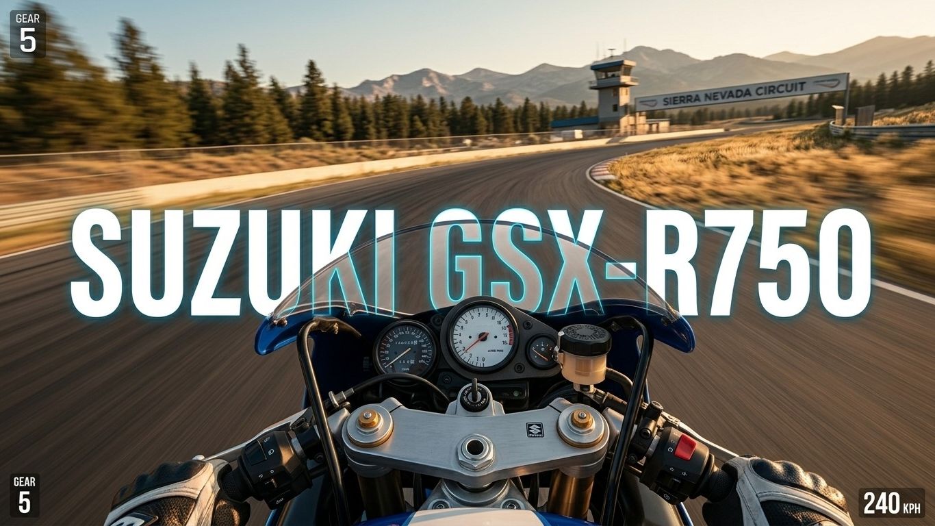 SUZUKI GSX-R 750 SRAD: ЛЕГЕНДА ДЕВЯНОСТЫХ НА ТРАССЕ SIERRA NEVADA!