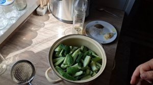 Огурчики по-монастырски, мой вариант. Середина августа.