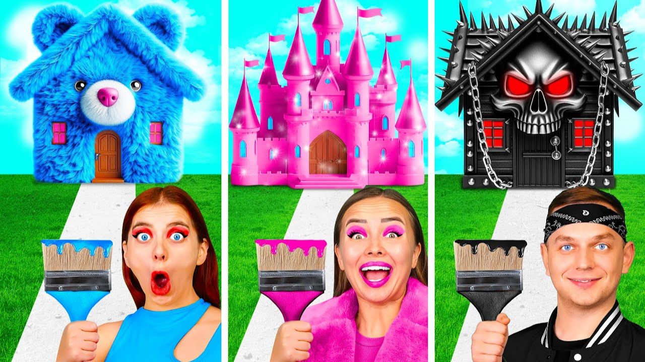 Домики Одного Цвета Челлендж # Смешные Моменты от Fun Challenge