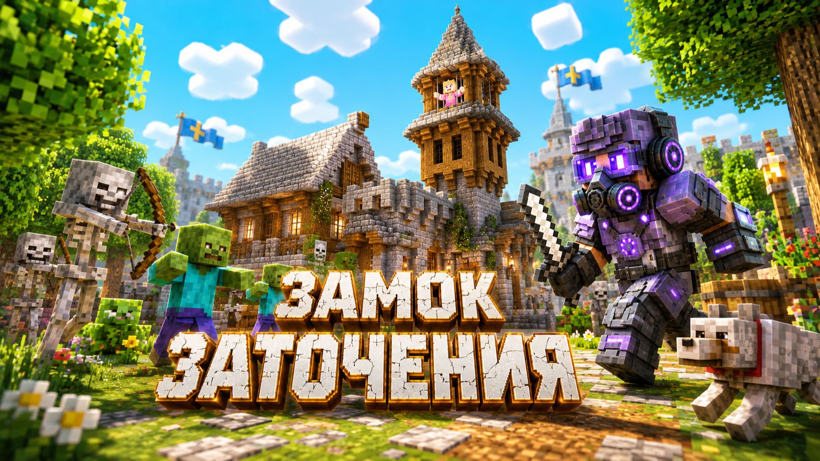 МНЕ ПРИШЛОСЬ СПАСАТЬ ПРИНЦЕССУ ИЗ ЗАМКА |РЕЛАКС МАЙНКРАФТ