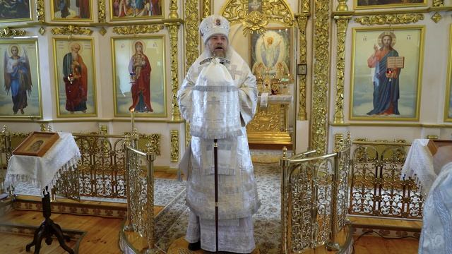 Проповедь митрополита Леонтия в Спасо-Преображенском Толшевском женском монастыре