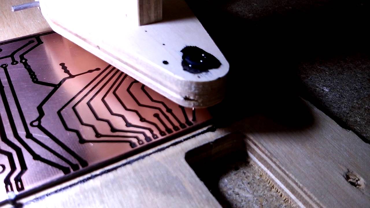 Рисую печатную плату на ЧПУ (Draw The Circuit Board On The CNC)