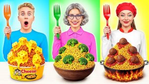 Кулинарный Челлендж_ Я против Бабушки _ Удивительные Кулинарные Идеи