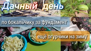 По бокальчику за фундамент//ещё огурчики на зиму