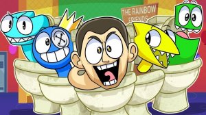 СКИБИДИ ТУАЛЕТЫ ЗАРАЗИЛИ РАДУЖНЫХ ДРУЗЕЙ! Rainbow Friends 2 - Анимации на русском