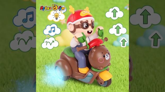 Встречайте самого весёлого гонщика! 🧸🛵