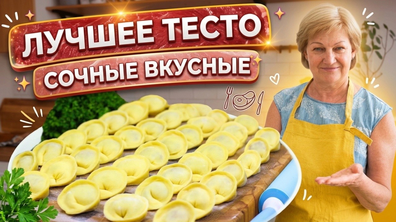 ЛУЧШЕЕ ТЕСТО для пельменей! Сочные вкусные домашние пельмени