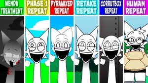INCREDIBOX SPRUNKI: WENDA TREATMENT 💊 НО ВСЕ — ФАЗА, RETAKE, PYRAMIX, CORRUTBOX, HUMAN! 🔄🔥