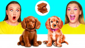 Челлендж. Шоколадная Еда vs Настоящая еда # Простые Кулинарные Рецепты от Fun Challenge