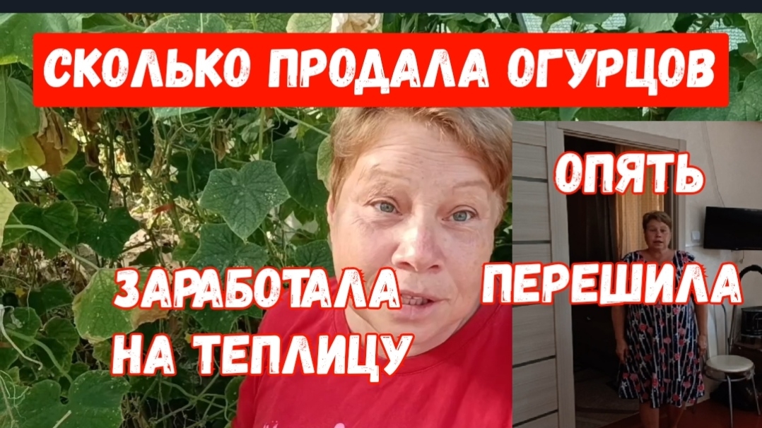 335🌹Сколько заработала на огурцах/Привезла банки/ Перешила сарафан/Томатный сок