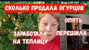 335🌹Сколько заработала на огурцах/Привезла банки/ Перешила сарафан/Томатный сок