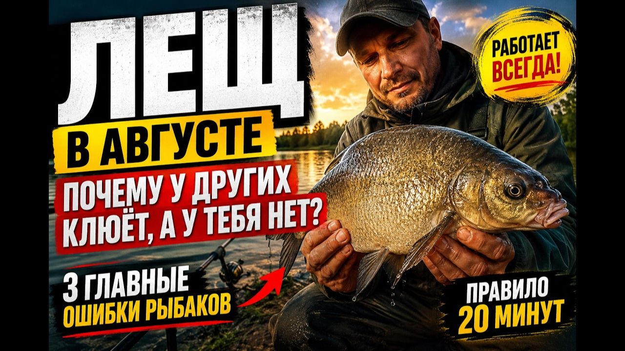Рыбалка на Леща в августе — на что клюёт на фидер