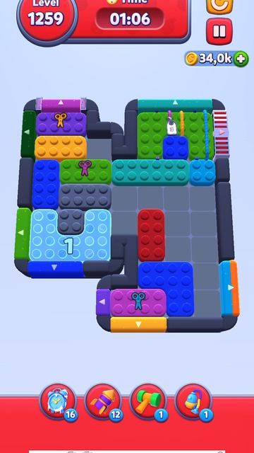Color Block Jam 1259 уровень