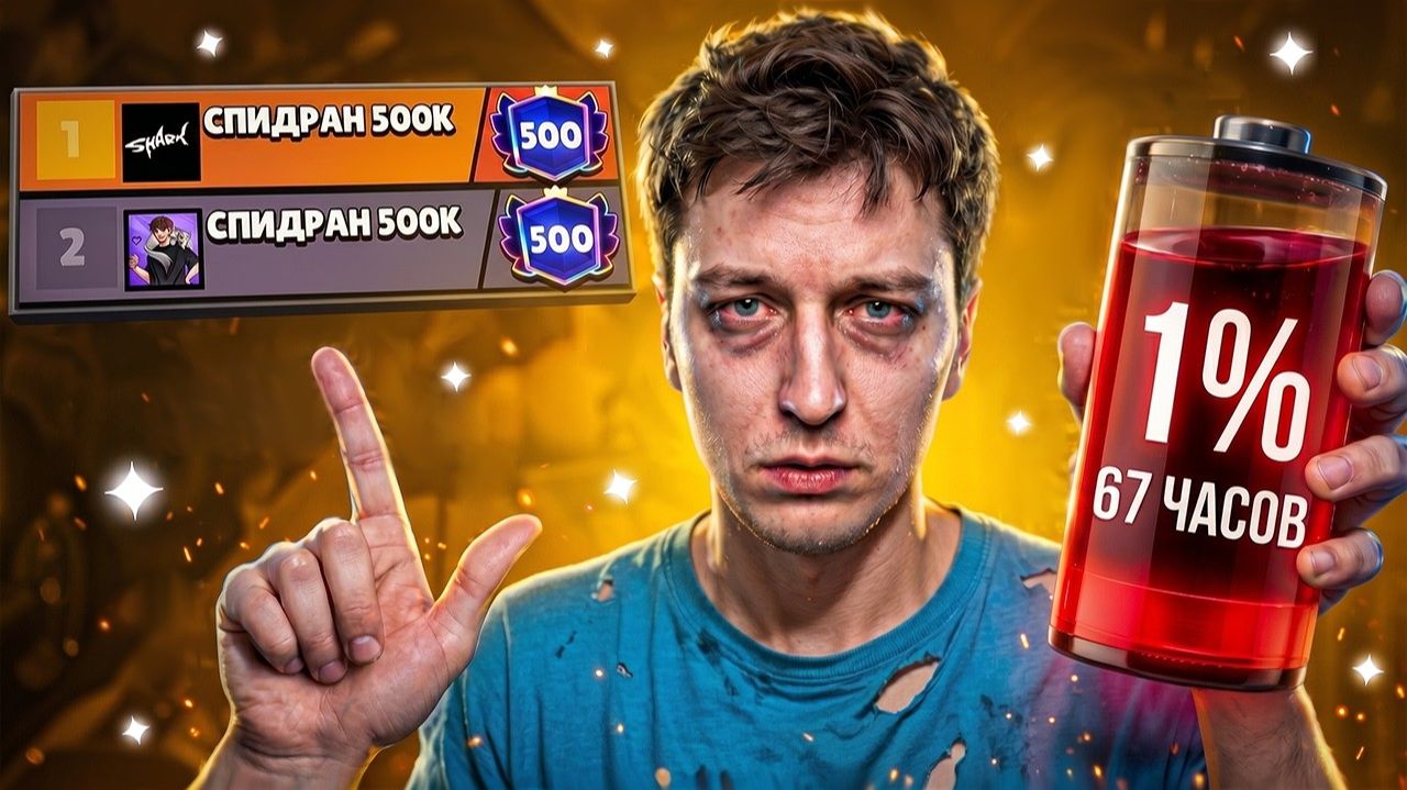 ИГРАЛ 67 ЧАСОВ😱 ЧТОБЫ ДОГНАТЬ АЛЕКЗЗА И АПНУТЬ 160К🏆 СПИДРАН 500К - УЖЕ В ТОП-10 БЕЛАРУСИ В БС