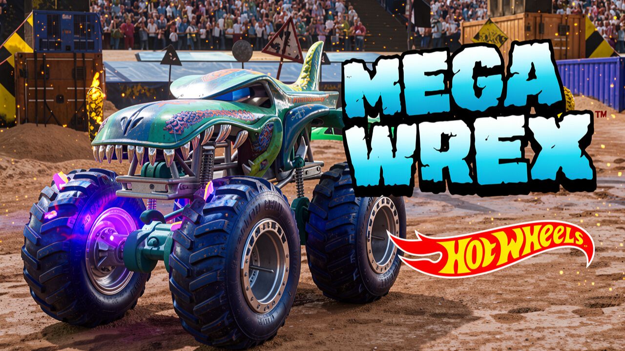 Монстр Траки. Трюки. Mega Wrex на арене. Шоу машин Hot Wheels Monster Trucks