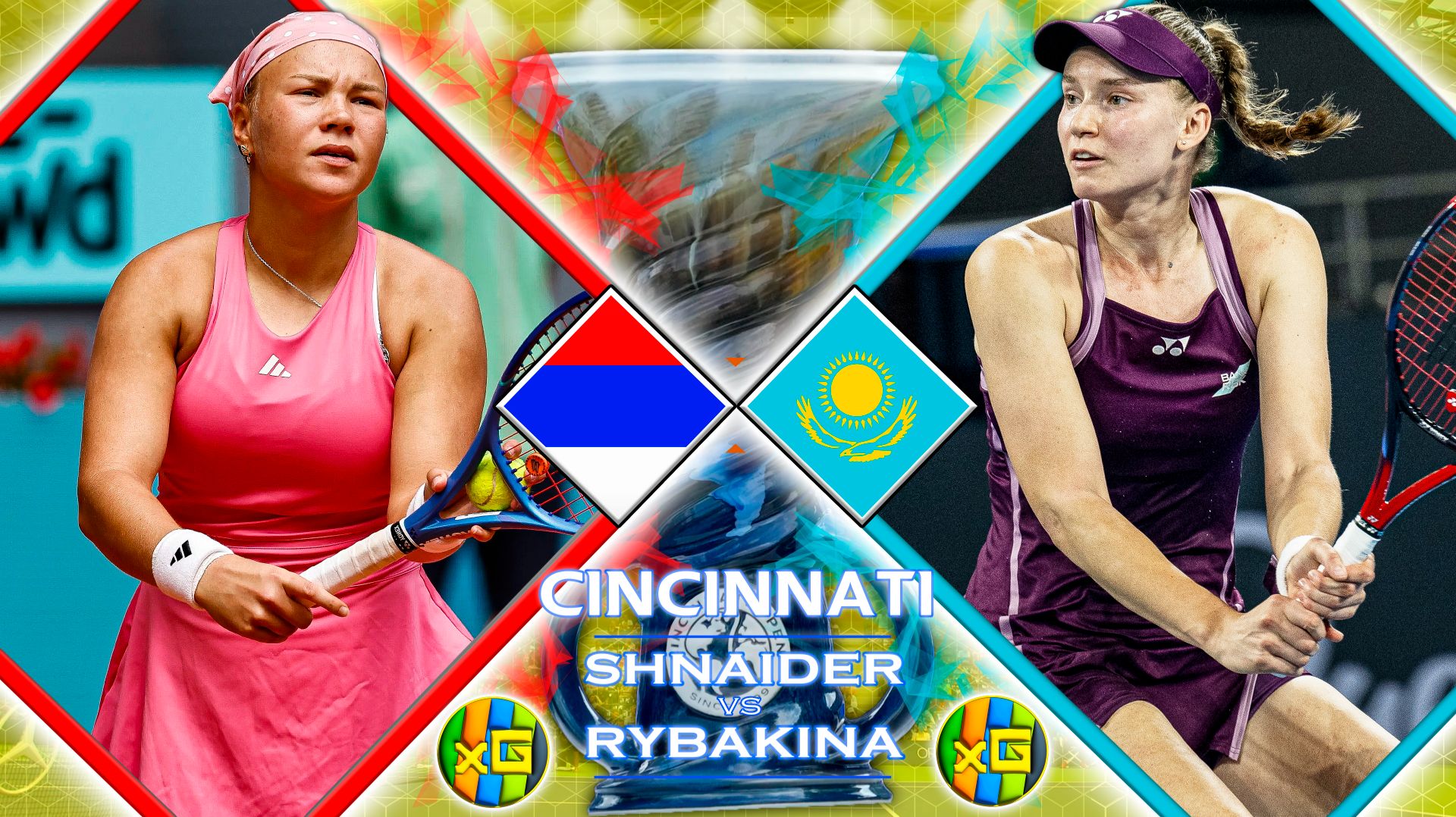 Шнайдер - Рыбакина | WTA ЦИНЦИННАТИ | 19.08.2026 | Прямая трансляция | XG