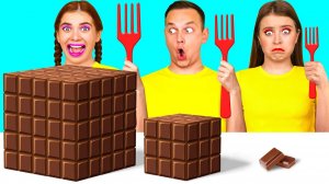 Большая, Средняя или Маленькая Тарелка Челлендж # Удивительные Кухонные Трюки от Fun Challenge