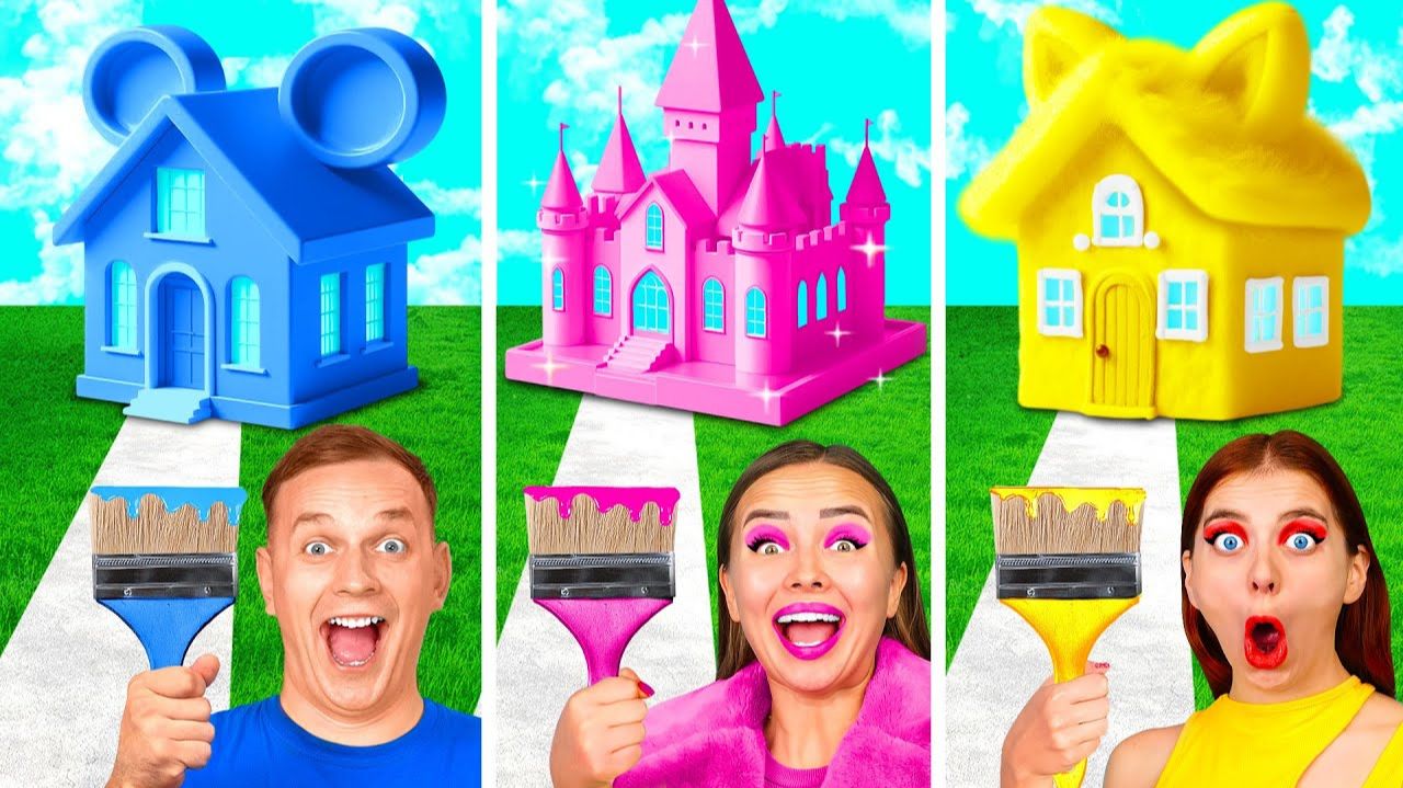 Домики Одного Цвета Челлендж # Смешные Cитуации от Fun Challenge
