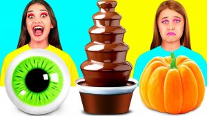 Шоколадный Фонтан Челлендж # Фантастические Лайфхаки с Едой c Fun Challenge