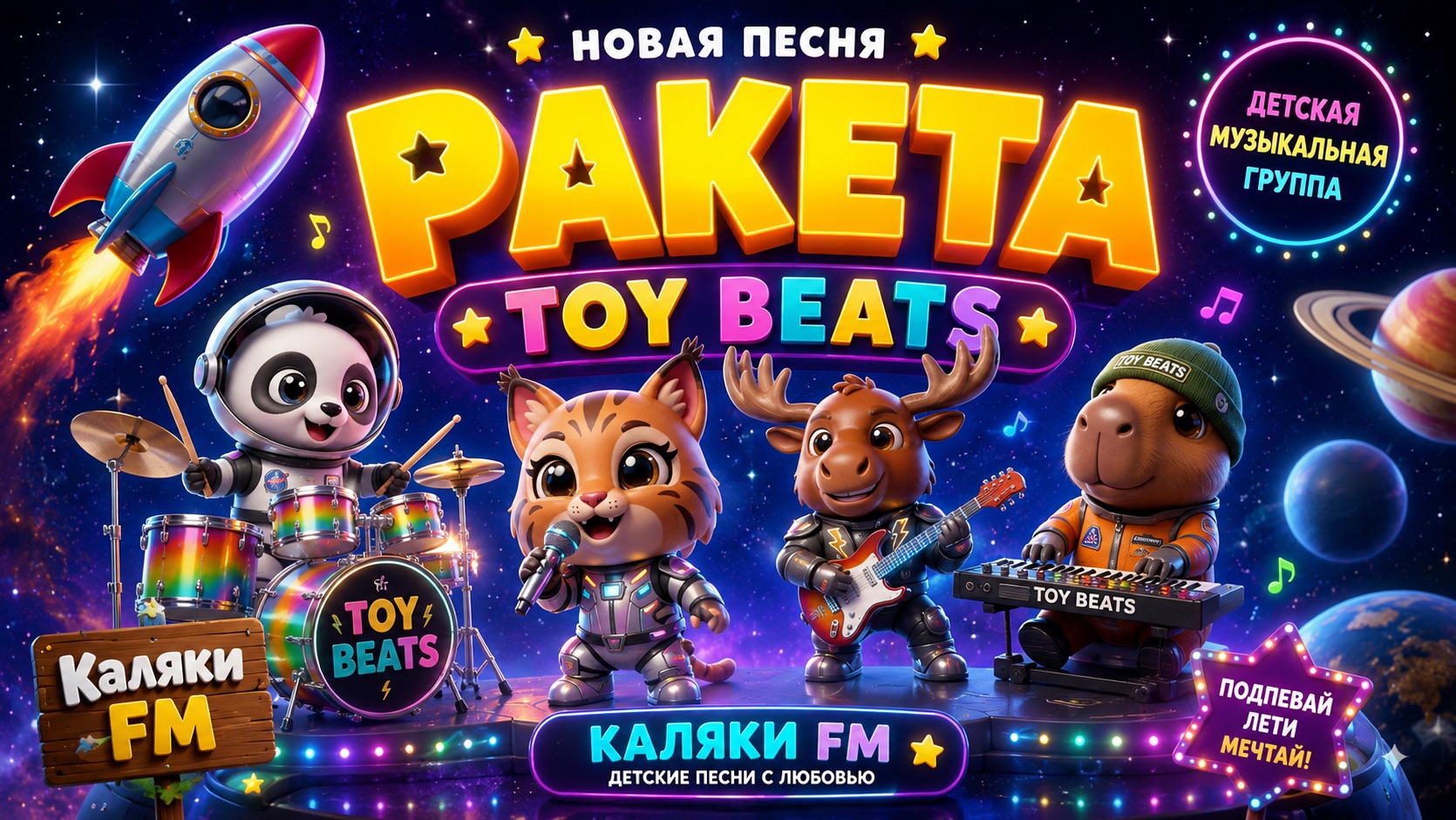 🚀 TOY BEATS — РАКЕТА | Космическая песенка для детей