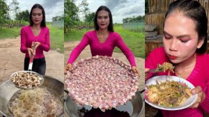 Домашняя кухня Камбоджи  | Рецепт приготовления куриных желудков в стиле стир-фрай