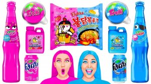 Розовая Еда vs Голубая Еда Челлендж # Смешные Кухонные Войны от Fun Challenge