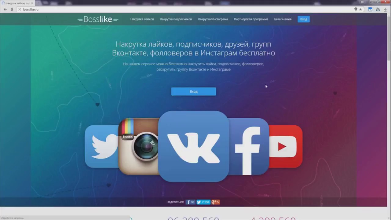 Bosslike - быстрая раскрутка аккаунтов соцсетей