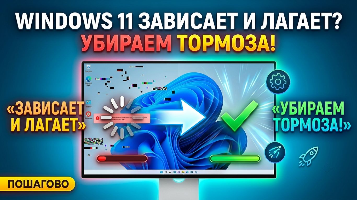 Windows 11 ЗАВИСАЕТ И ЛАГАЕТ Пошаговая инструкция по устранению тормозов