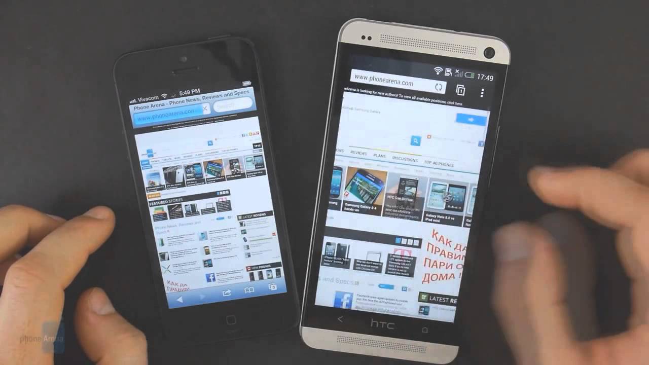 Iphone 5 Vs HTC One   битва титанов!!!