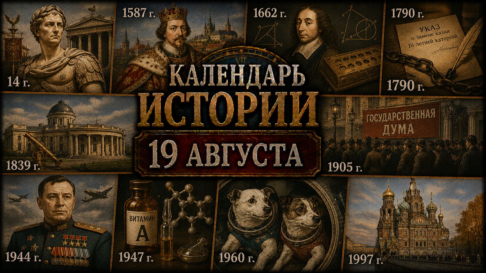 КАЛЕНДАРЬ ИСТОРИИ 19 АВГУСТА