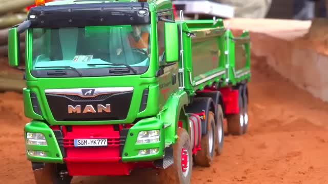 RC машинки Мужской рай Тяжелый трактор Fendt 1050 и Komatsu на стройке и еще много разных машин